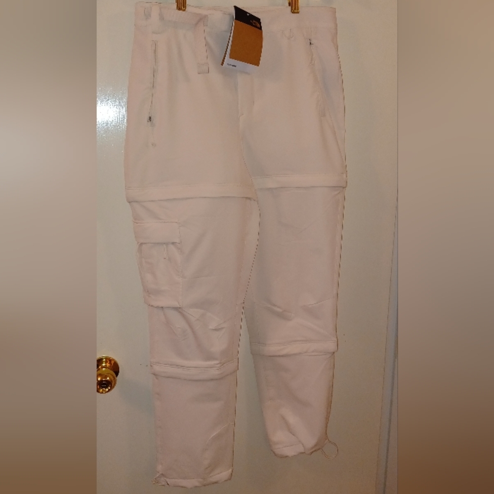 NWT The North Face Bridgeway Zip Pants Gardenia White sz 8
